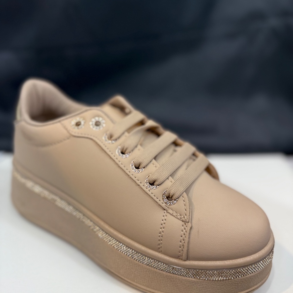 Women Platform High Heel Fashion Sneakers Walking Lace Up Stylish Sneakers3015